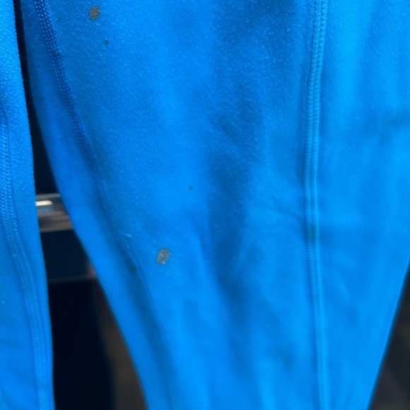 Authentic Lululemon Athletica Blue leggings, size 2. Has stains. - Picture 3 of 10